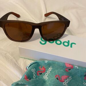 Goodr sunglasses with nose and ear grips.